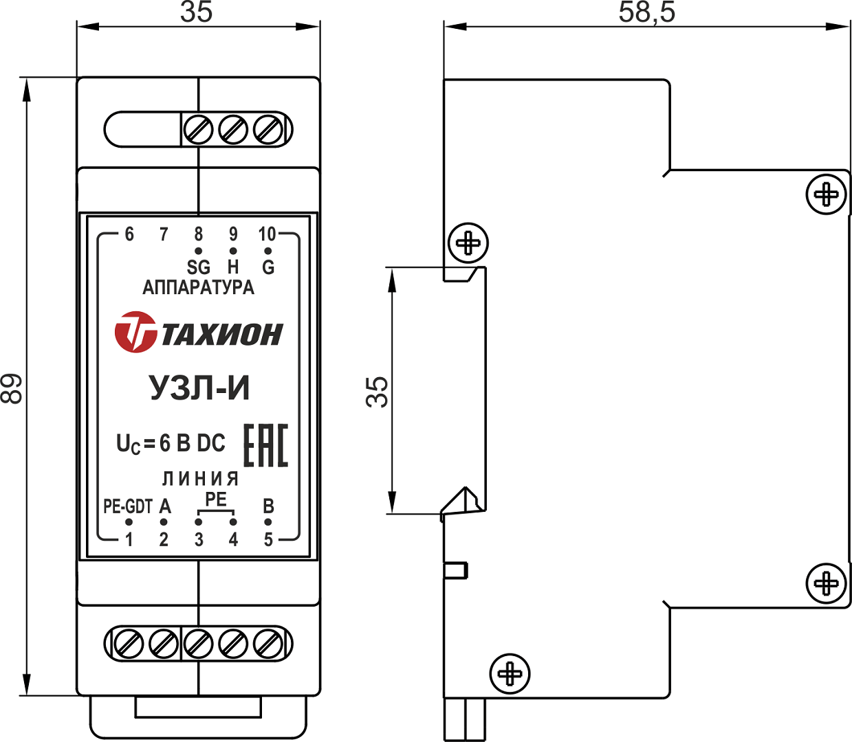 Узл л. Узл-и RS-485. УЗИП rs485. Защита линии RS 485. УЗП-24ac/5.