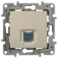 Розетка RJ45 компьютерная Etika информационная cat.5e UTP бежевый 672341 Legrand Розетка RJ45 компьютерная Etika информационная cat.5e UTP бежевый 672341 Legrand