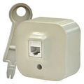 Розетка информационная одноместная Кат.5е RJ45 UTP открытой установки бежевый Quteo 782254 Legrand