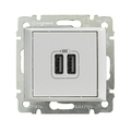 Розетка USB Valena скрытой установки для зарядки двойная белый 770470 Legrand