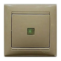 Выключатель одноклавишный Valena скрытой установки с подсветкой бежевый 695601 Legrand