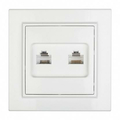 Розетка RJ45+RJ11 компьютерная+телефонная Минск скрытой установки в сборе белый ERK00-135-10 EKF Розетка RJ45+RJ11 компьютерная+телефонная Минск скрытой установки в сборе белый ERK00-135-10 EKF