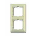 Рамка с декоративной накладкой, 2 поста, слоновая кость Basic55 1725-0-1485 ABB Рамка с декоративной накладкой, 2 поста, слоновая кость Basic55 1725-0-1485 ABB