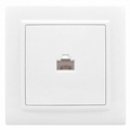 Розетка RJ45 компьютерная Минск скрытой установки в сборе белый ERK01-035-10 EKF