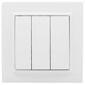 Выключатель трехклавишный Минск скрытой установки 10А белый ERV10-024-10 EKF