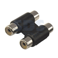 Переходник 2 гнезда RCA - 2 гнезда RCA, бинокль Rexant