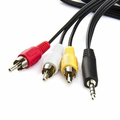 Шнур 3.5 мм Plug -3RCA 1м Atcom