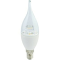 Лампа светодиодная 7Вт E14 CA37 2700К прозрачная 220В свеча на ветру Premium C4UW70ELC ECOLA