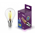 Лампа светодиодная 5Вт Е14 G45 2700К 515Лм прозрачная 230В шар Filament филаментная DECO Premium 32357 0 REV