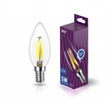 Лампа светодиодная 5Вт Е14 C37 4000К 545Лм прозрачная 230В свеча Filament филаментная декоративная DECO Premium 32360 0 REV
