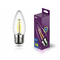 Лампа светодиодная 5Вт Е27 TC37 2700К 515Лм прозрачная 230В свеча витая Filament филаментная DECO Premium 32426 3 REV