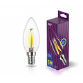 Лампа светодиодная 5Вт Е14 C37 2700К 515Лм прозрачная 230В свеча Filament филаментная DECO Premium 32359 4 REV
