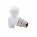 Кран шаровой PPR полипропиленовый для радиатора 20х1/2" угловой 10585 РосТурПласт
