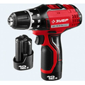 Дрель-шуруповерт "СУПЕРКОМПАКТ М3", 12 В, Li-Ion, 2 АКБ, кейс ЗУБР ДА-12-2-ЛиКНМ3