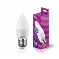 Лампа светодиодная 5Вт E27 C37 4000К 375Лм матовая 220В свеча 32274 0 REV