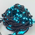 Гирлянда светодиодная (электрогирлянда) "Нить" типа "кристалл" 12 м, бирюзовый с контроллером DC-ILD120-СOG .4690601042811 SHLIGHTS