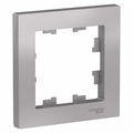 Рамка 1 пост Atlasdesign горизонтальная алюминий ATN000301 Schneider Electric Рамка 1 пост Atlasdesign горизонтальная алюминий ATN000301 Schneider Electric
