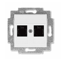 Розетка RJ45+RJ45 компьютерная Levit скрытой установки кат. 5e механизм с накладкой белый 2CHH295118A6003 ABB Розетка RJ45+RJ45 компьютерная Levit скрытой установки кат. 5e механизм с накладкой белый 2CHH295118A6003 ABB