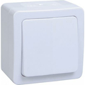 Выключатель ГЕРМЕС PLUS ВС20-1-0-ГПБ одноклавишный о/у IP54 белый (EVMP10-K01-10-54-EC) IEK