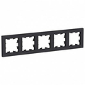 Рамка 5 постов Atlasdesign универсальная карбон ATN001005 Schneider Electric