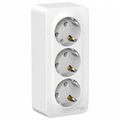 Розетка тройная BLANCA открытой установки с заземлением без шторок 16А 250В с изолирующей пластиной в сборе белый BLNRA010311 Schneider Electric