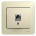 Розетка RJ45 компьютерная GLOSSA скрытой установки кат. 5е механизм бежевый GSL000281K Schneider Electric Розетка RJ45 компьютерная GLOSSA скрытой установки кат. 5е механизм бежевый GSL000281K Schneider Electric