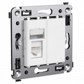 Розетка RJ45 компьютерная в стену Avanti скрытой установки категория 5e одинарная Белое облако 4400463 DKC Розетка RJ45 компьютерная в стену Avanti скрытой установки категория 5e одинарная Белое облако 4400463 DKC
