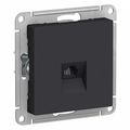 Розетка RJ11 телефонная Atlasdesign скрытой установки механизм карбон ATN001081 Schneider Electric Розетка RJ11 телефонная Atlasdesign скрытой установки механизм карбон ATN001081 Schneider Electric