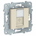 Розетка RJ45 компьютерная Unica New скрытой установки кат. 5е UTP бежевый NU541144 Schneider Electric Розетка RJ45 компьютерная Unica New скрытой установки кат. 5е UTP бежевый NU541144 Schneider Electric