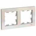 Рамка 2 поста Atlasdesign горизонтальная универсальная жемчуг ATN000402 Schneider Electric Рамка 2 поста Atlasdesign горизонтальная универсальная жемчуг ATN000402 Schneider Electric