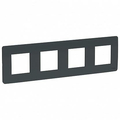 Рамка 4 поста Unica Studio антрацит NU200854 Schneider Electric Рамка 4 поста Unica Studio антрацит NU200854 Schneider Electric