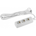 Удлинитель 1,5 метра 3 гнезда/розетки с заземлением, ПВС 3х1мм2, 16А ( U-3e-1,5m-3x1 ) Б0028369 ЭРА