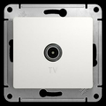Розетка TV телевизионная GLOSSA скрытой установки проходная 4dB механизм белый GSL000192 Schneider Electric Розетка TV телевизионная GLOSSA скрытой установки проходная 4dB механизм белый GSL000192 Schneider Electric