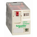 Реле миниатюрное 6А 4 перекидных контакта 230В AC индикация RXM4AB2P7 Schneider Electric