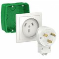 Комплект силовой 32А 250В BLANCA: монтажная коробка + розетка + вилка белый BLNSK013231 Schneider Electric Комплект силовой 32А 250В BLANCA: монтажная коробка + розетка + вилка белый BLNSK013231 Schneider Electric