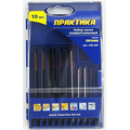 Пилки для лобзика (универсальный набор 7 типов, 10шт.) в кассете "Профи" ПРАКТИКА 640-490