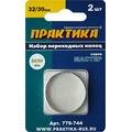 Набор переходных колец 32/30 мм, для дисков (2 шт; толщина 2,0 и 1,6 мм) ПРАКТИКА 776-744