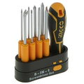 Отвертка 8 в 1; (9 предметов) Cr-V INGCO INDUSTRIAL AKISD0901