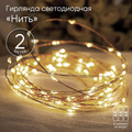 Гирлянда Нить ENIN-2B ЭРА LED Нить 2 м теплый свет, АА, IP20 (100/5400) Б0041891