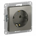 Розетка Atlasdesign скрытой установки с заземлением 16А механизм сталь ATN000943 Schneider Electric Розетка Atlasdesign скрытой установки с заземлением 16А механизм сталь ATN000943 Schneider Electric