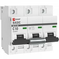 Выключатель автоматический 10А 3п трехполюсный (C) 10кА ВА 47-100 Basic mcb47100-3-10C-bas EKF Выключатель автоматический 10А 3п трехполюсный (C) 10кА ВА 47-100 Basic mcb47100-3-10C-bas EKF