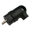 Вилка угловая с з/к каучук 16А IP44 черная 9220 4690612010229 IN HOME
