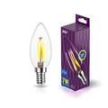 Лампа светодиодная 7 Вт E14 C37 2700К 695Лм прозрачная 220В свеча LED филаментная DECO Premium 32486 7 REV