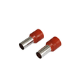 Наконечник-гильза Е10-12 Ншви10мм. с изолированным фланцем штырьевой втулочный красный (уп./100 шт) 084-04-29/084-04-029 HLT