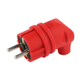 Вилка кабельная каучуковая с заземлением 90град красная 16A V9-RED-IP44 Б0044549 ЭРА