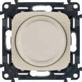 Legrand Valena ALLURE Светорегулятор с поворотной ручкой универсальный 300Вт без нейтрали С лицевой панелью Слоновая кость