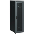 ITK Шкаф сетевой 19дюйм LINEA N 42U 600х1000 мм перфные двери черный