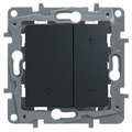 Legrand ETIKA Диммер нажимной 400Вт антрацит