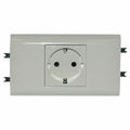 Legrand Mosaic-New Розетка с заземлением с суппортом
