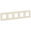Рамка UNICA STUDIO пятипостовая бежевый Schneider Electric NU201044